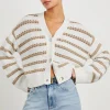 Geneva ~ Ivory Oat Stripe