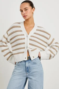 Geneva ~ Ivory Oat Stripe