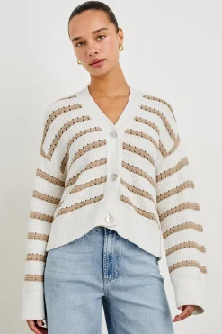 Geneva ~ Ivory Oat Stripe