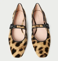 Ginger Leopard Velvet Mary Jane