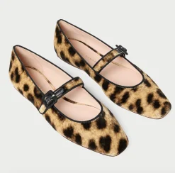 Ginger Leopard Velvet Mary Jane
