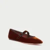 Ginger Mary Jane Flat~ Sienna Velvet