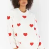 Go To Sweater ~ Tossed Heart Knit Red