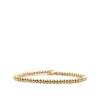 Gold 3 mm Brass Ball Beaded Bracelet