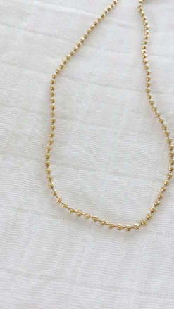 Gold Ball Layer Necklace