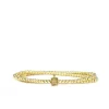Gold Block Initial Choker/Wrap Bracelet