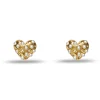 Gold Celestial Heart Studs