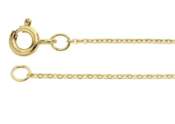Gold Filled Gable Chain with Happy Face Charm