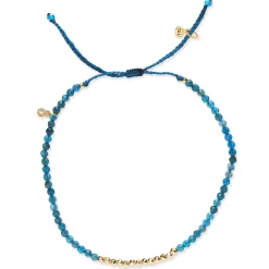 Gold Line Stone Beaded Bracelet