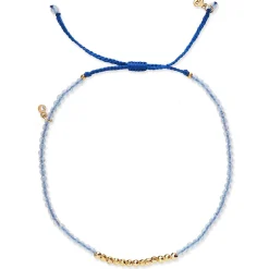 Gold Line Stone Beaded Bracelet