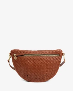 Grande Fanny ~ Hazelnut Woven Zig Zag