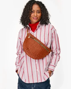 Grande Fanny ~ Hazelnut Woven Zig Zag