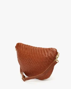 Grande Fanny ~ Hazelnut Woven Zig Zag