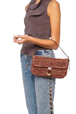 Harlow Bag ~ Mahogany Raffia