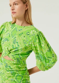 Isla Dress ~ Lime Diamond Sitch