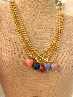 Italian Heart Charm Necklace