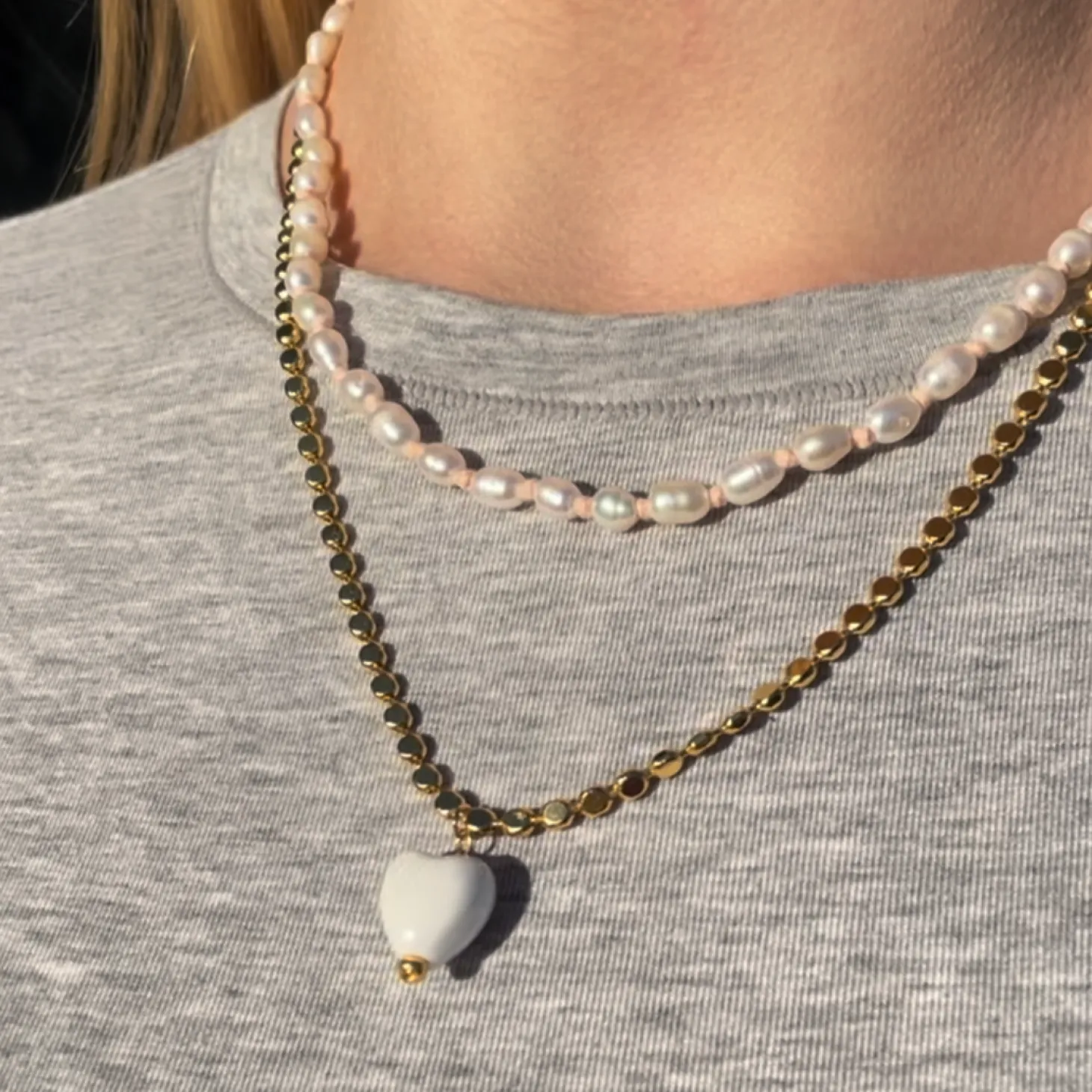 Italian Heart Charm Necklace