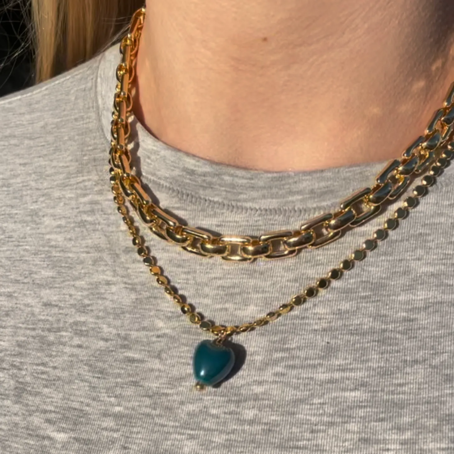 Italian Heart Charm Necklace