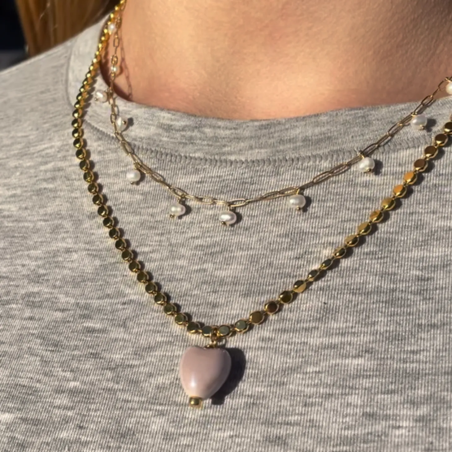 Italian Heart Charm Necklace