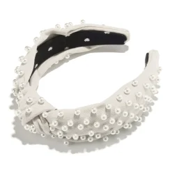 Ivory Woven Pearl Headband