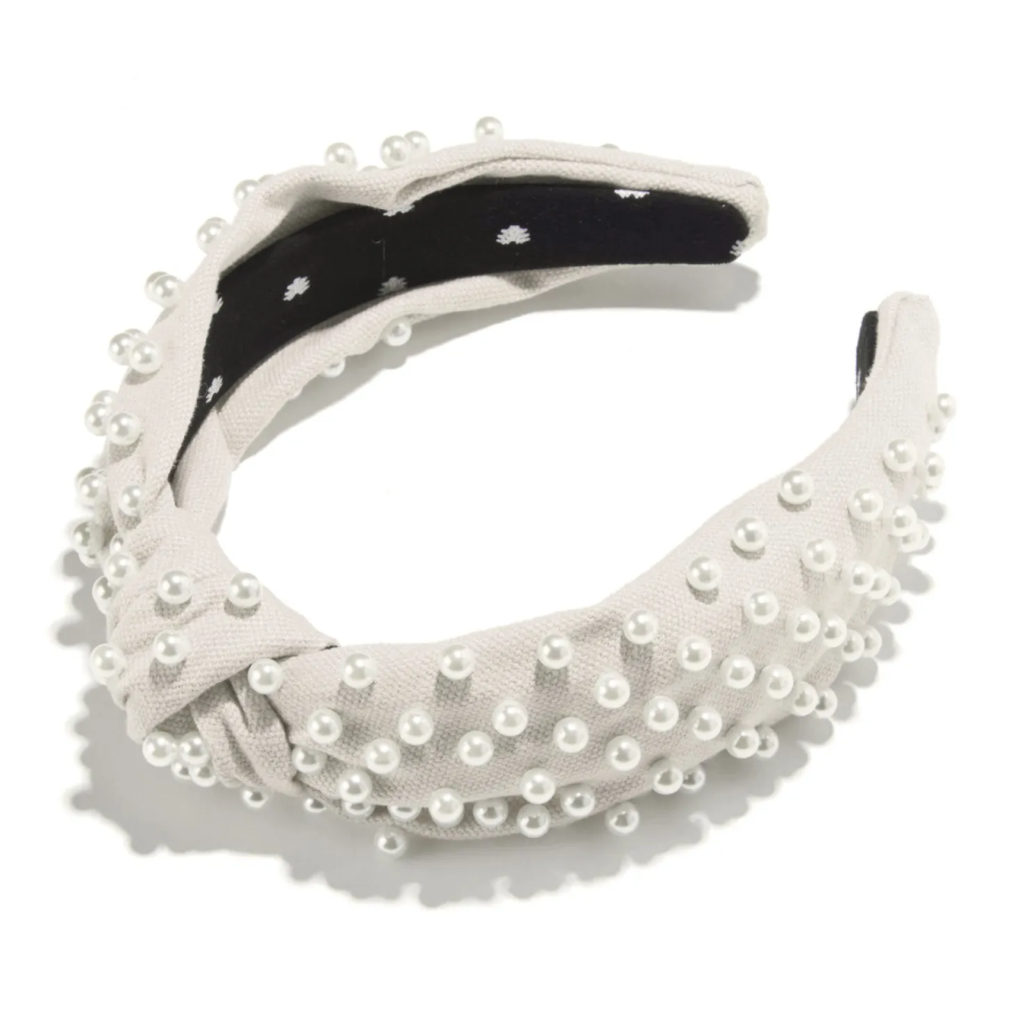 Ivory Woven Pearl Headband