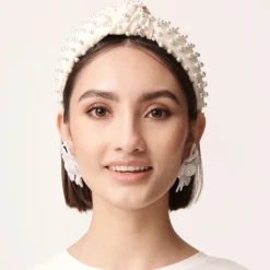 Ivory Woven Pearl Headband