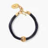 James Leather Bracelet ~ Black