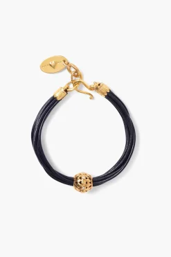 James Leather Bracelet ~ Black