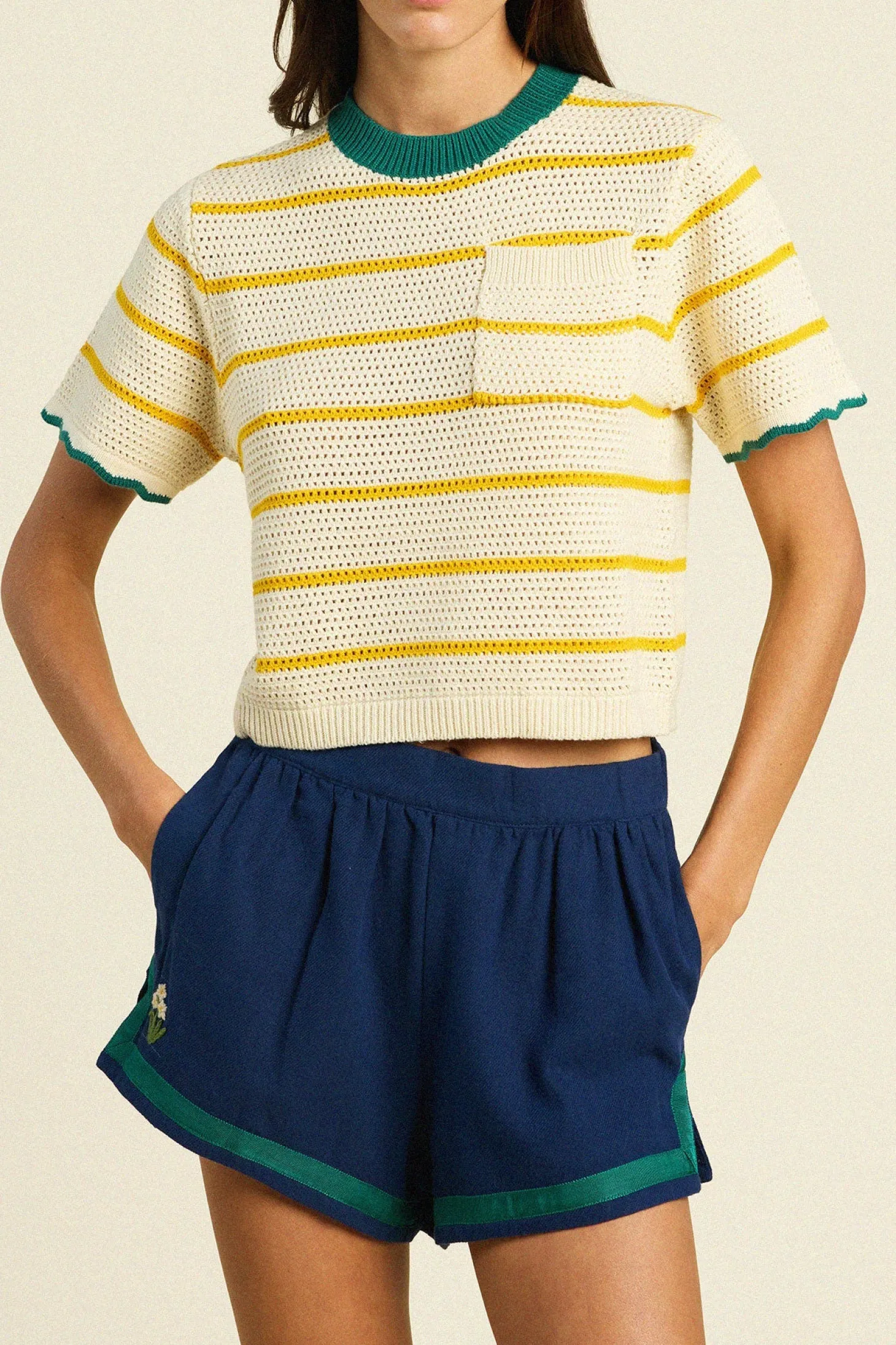 Jules Sweater ~ Yellow Stripe