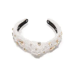 Kids Nutcracker Embellished Knotted Headband ~ Ivory