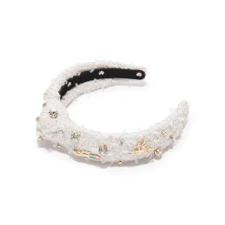 Kids Nutcracker Embellished Knotted Headband ~ Ivory
