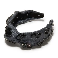 Knotted Headband ~ Jet woven raffia