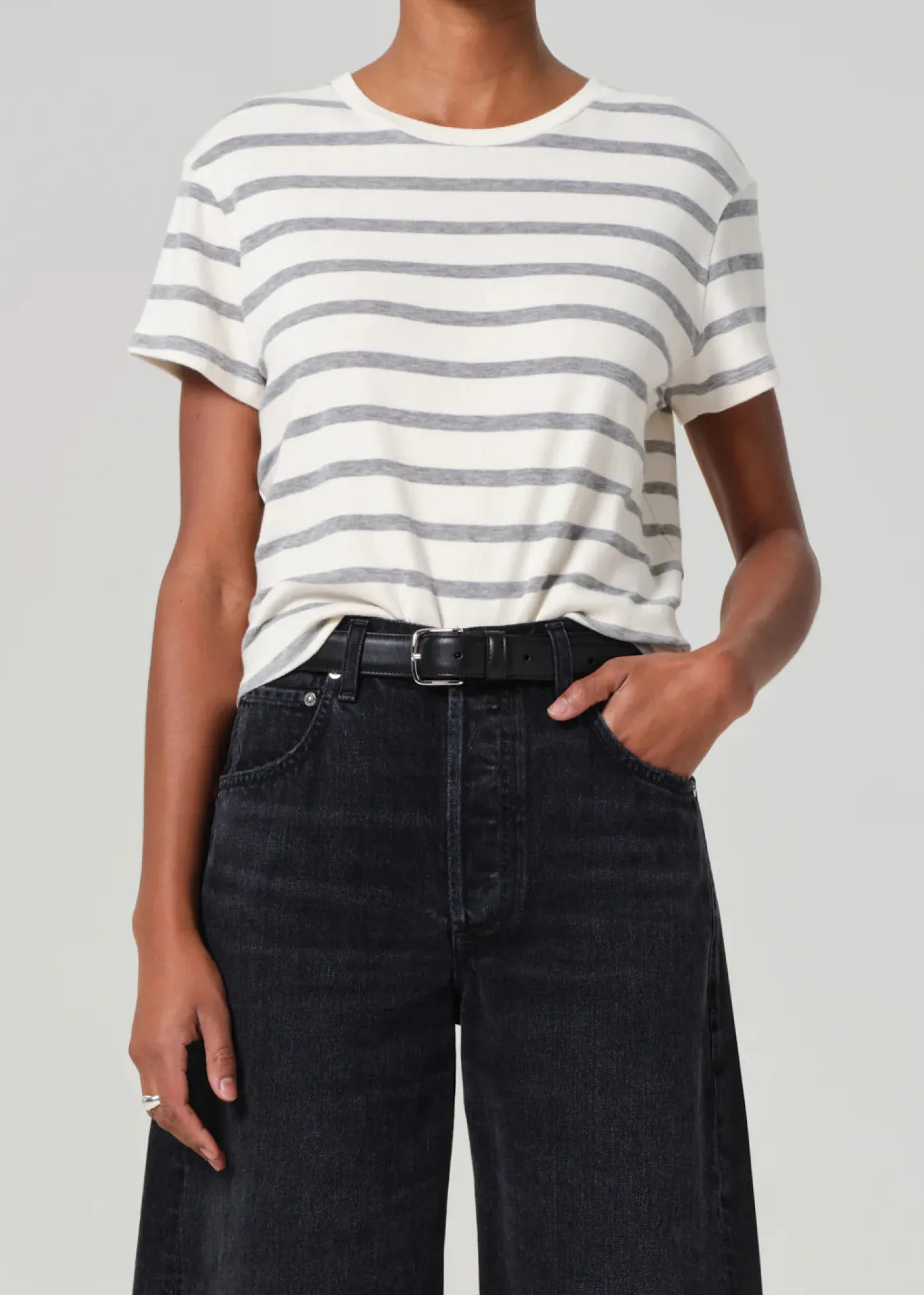 Kyle Tee ~ Campanula Stripe