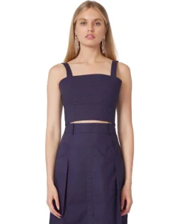 Kylian Top ~ Navy Poplin
