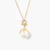 Lark Pendant Necklace ~ White Pearl