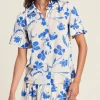 Lena Blouse ~ Blue Iris