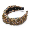 Leopard Knotted Crystal Headband