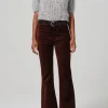 Lilah Flare w/ Welt Pocket in Velvet ~ Chocolate Milk