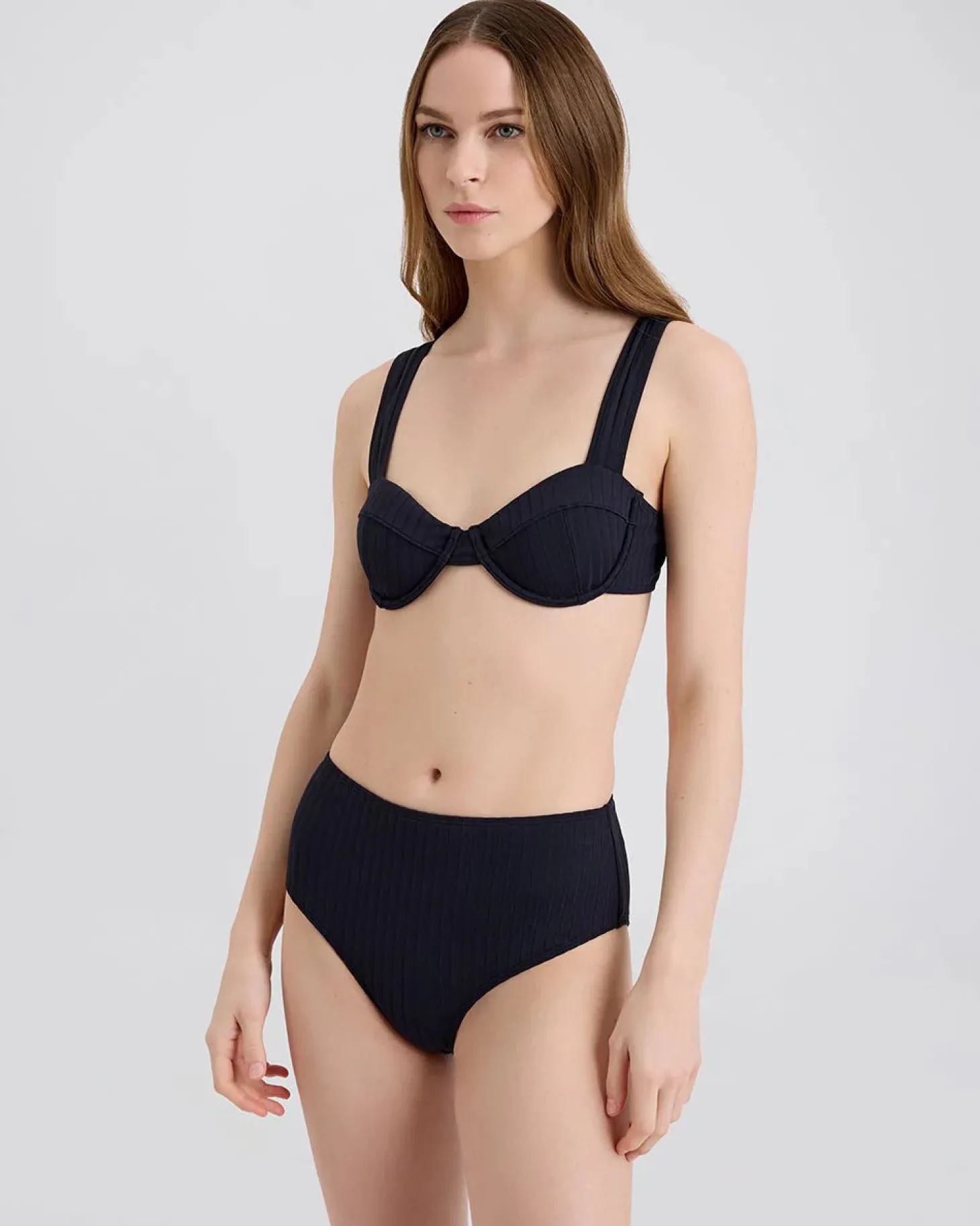 Lilo Ribbed Bikini Bottom ~ Blackout