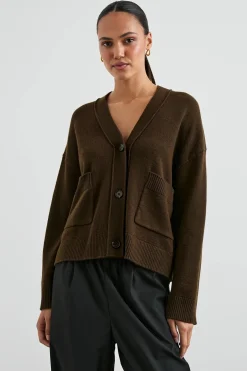 Lindi Cardigan ~ Dark Moss