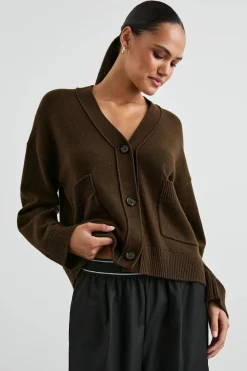 Lindi Cardigan ~ Dark Moss