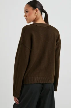 Lindi Cardigan ~ Dark Moss