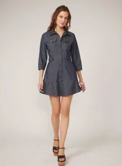 Livia Dress ~ Denim Blue