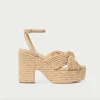Liza Natural Platform Sandal