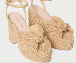 Liza Natural Platform Sandal