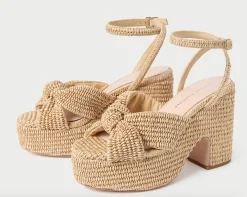 Liza Natural Platform Sandal