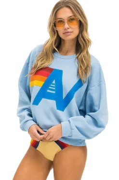 Logo Stitch Crew Sweatshirt ~ Ice