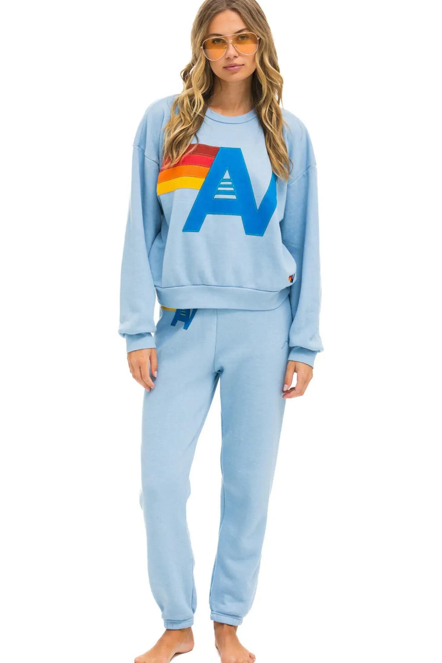 Logo Stitch Crew Sweatshirt ~ Ice