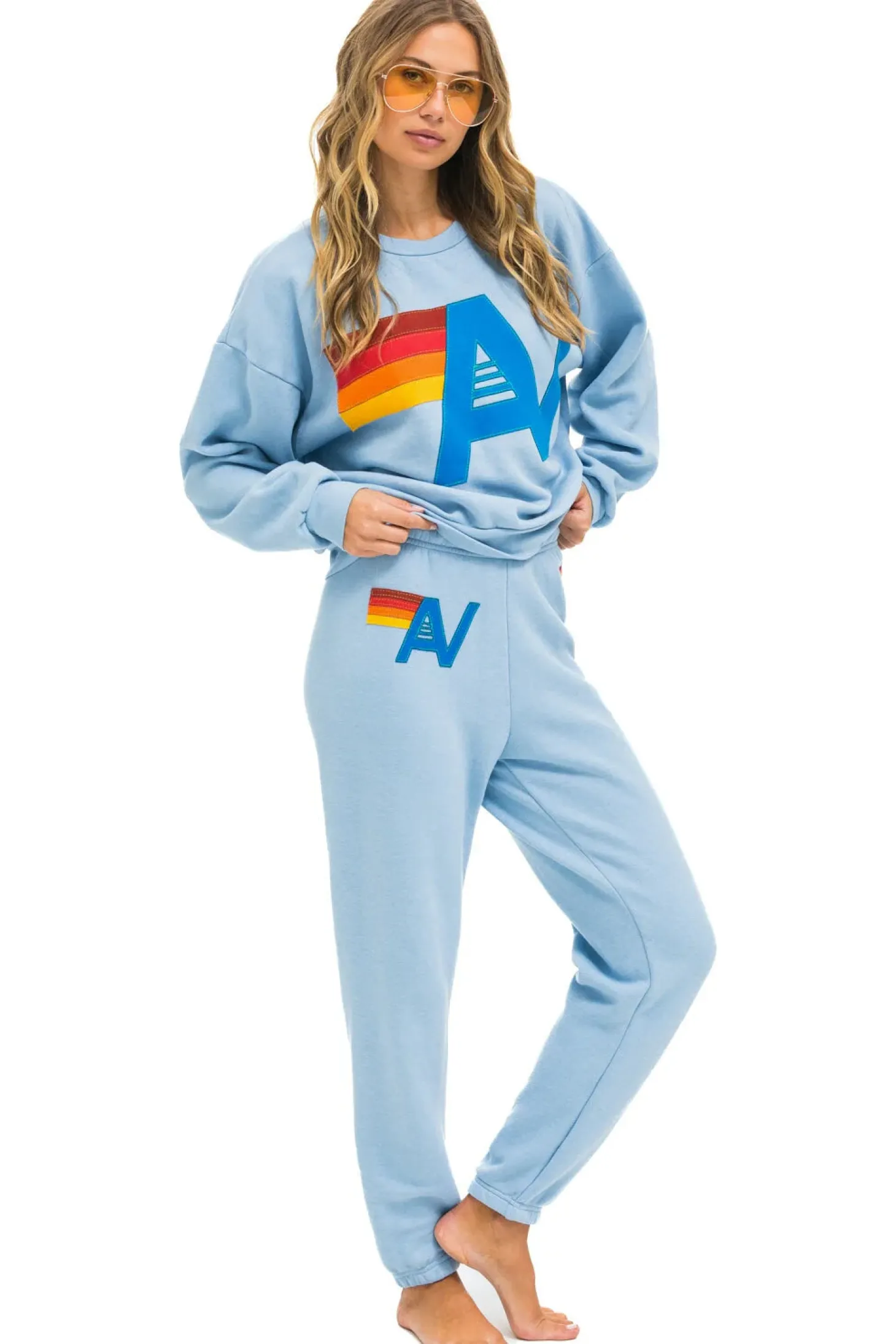 Logo Stitch Crew Sweatshirt ~ Ice
