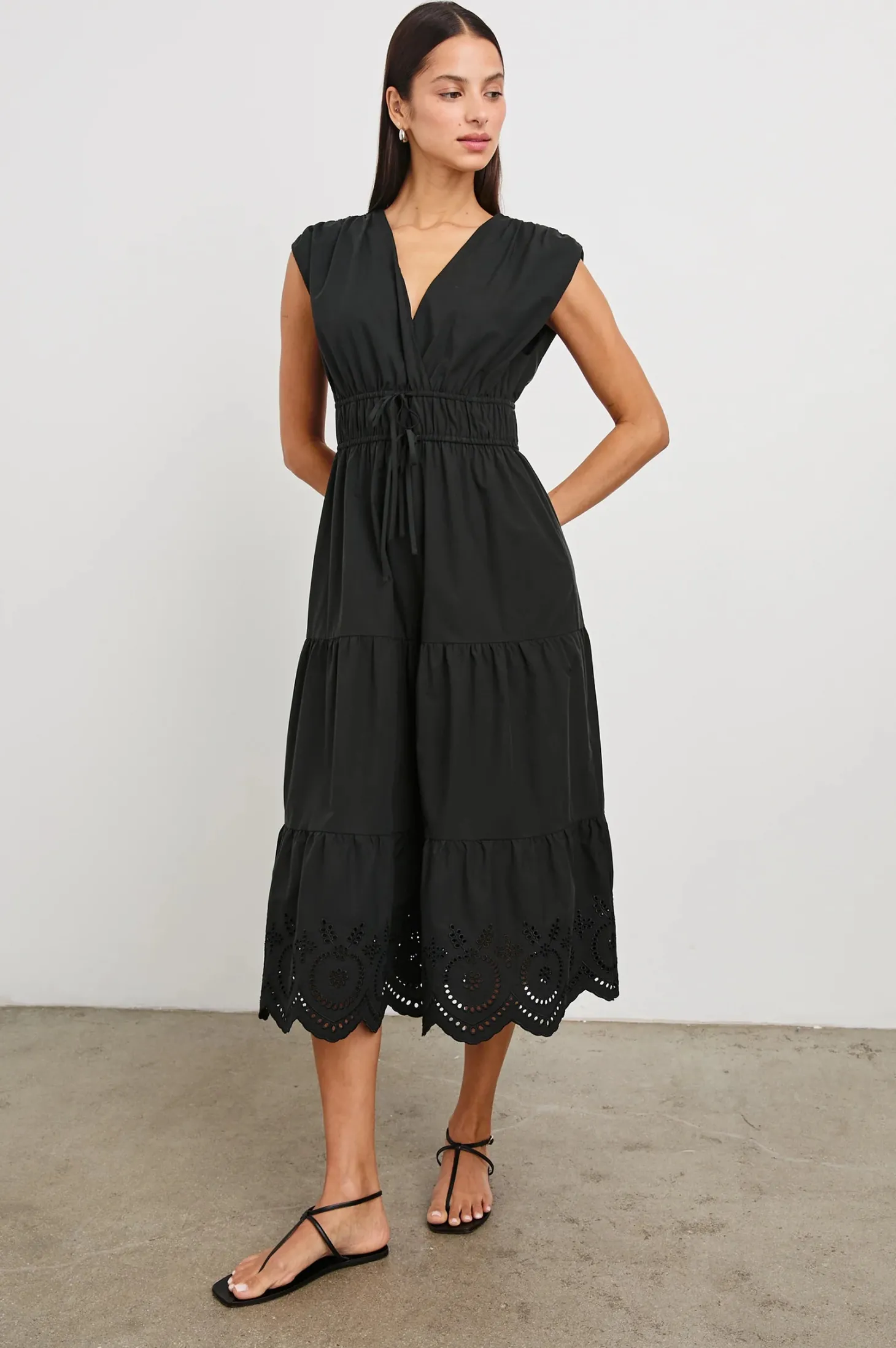 Lucia Dress ~ Black Eyelet
